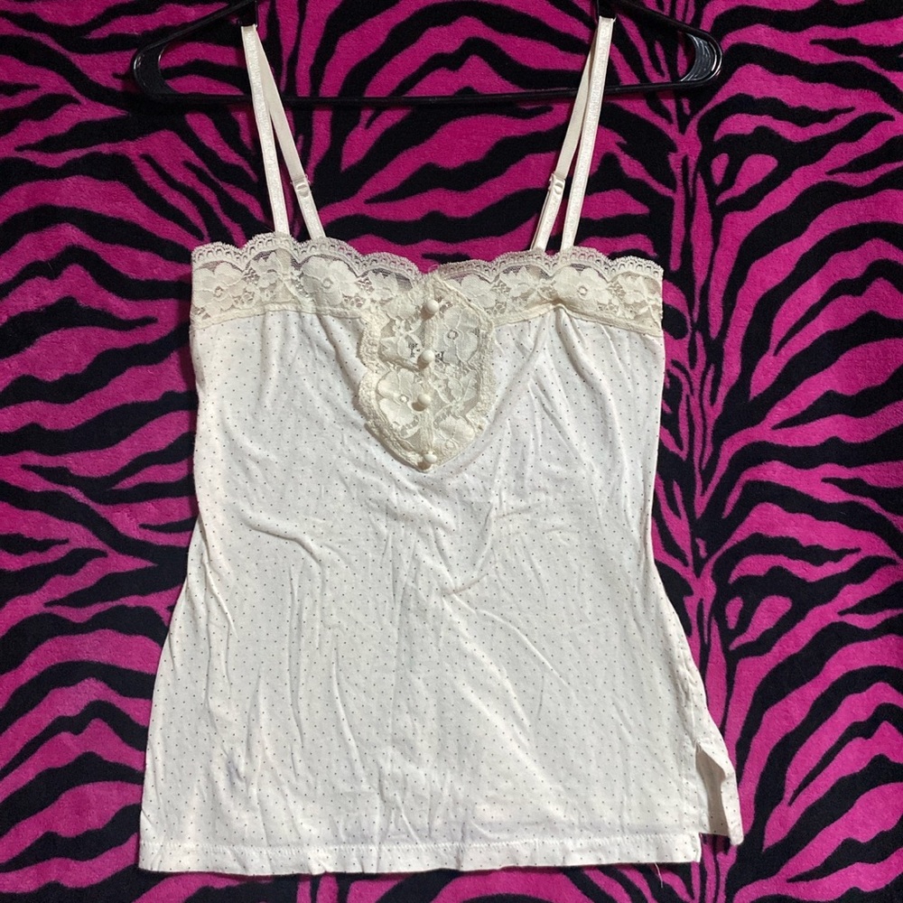 White lace tank top